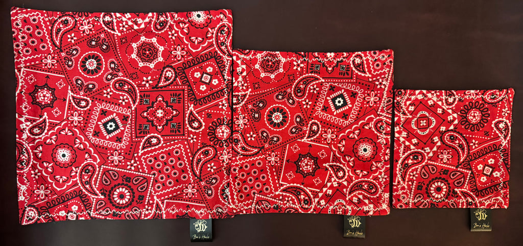 Red paisley edc hank