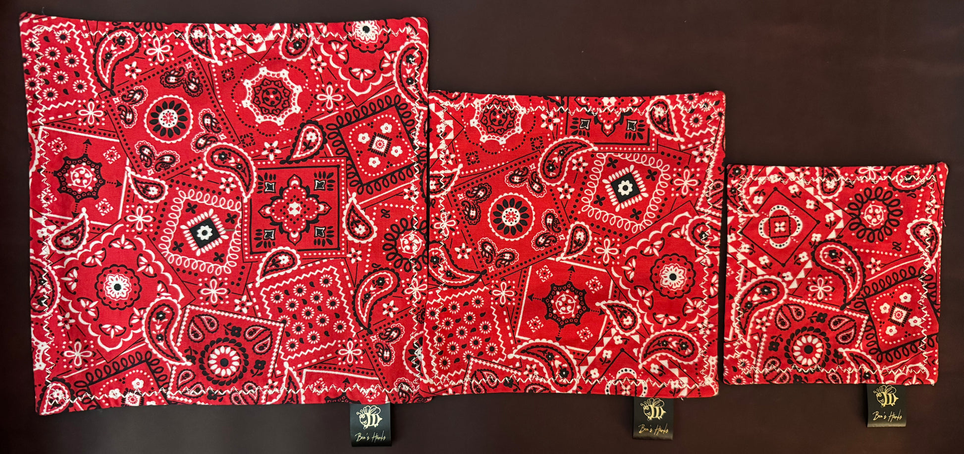 Red paisley edc hank
