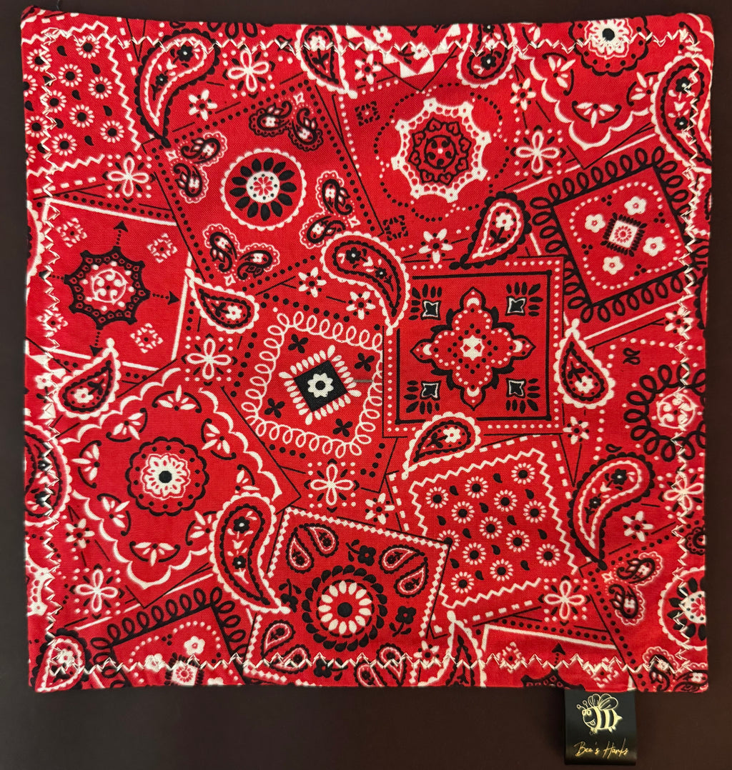 Red paisley edc hank