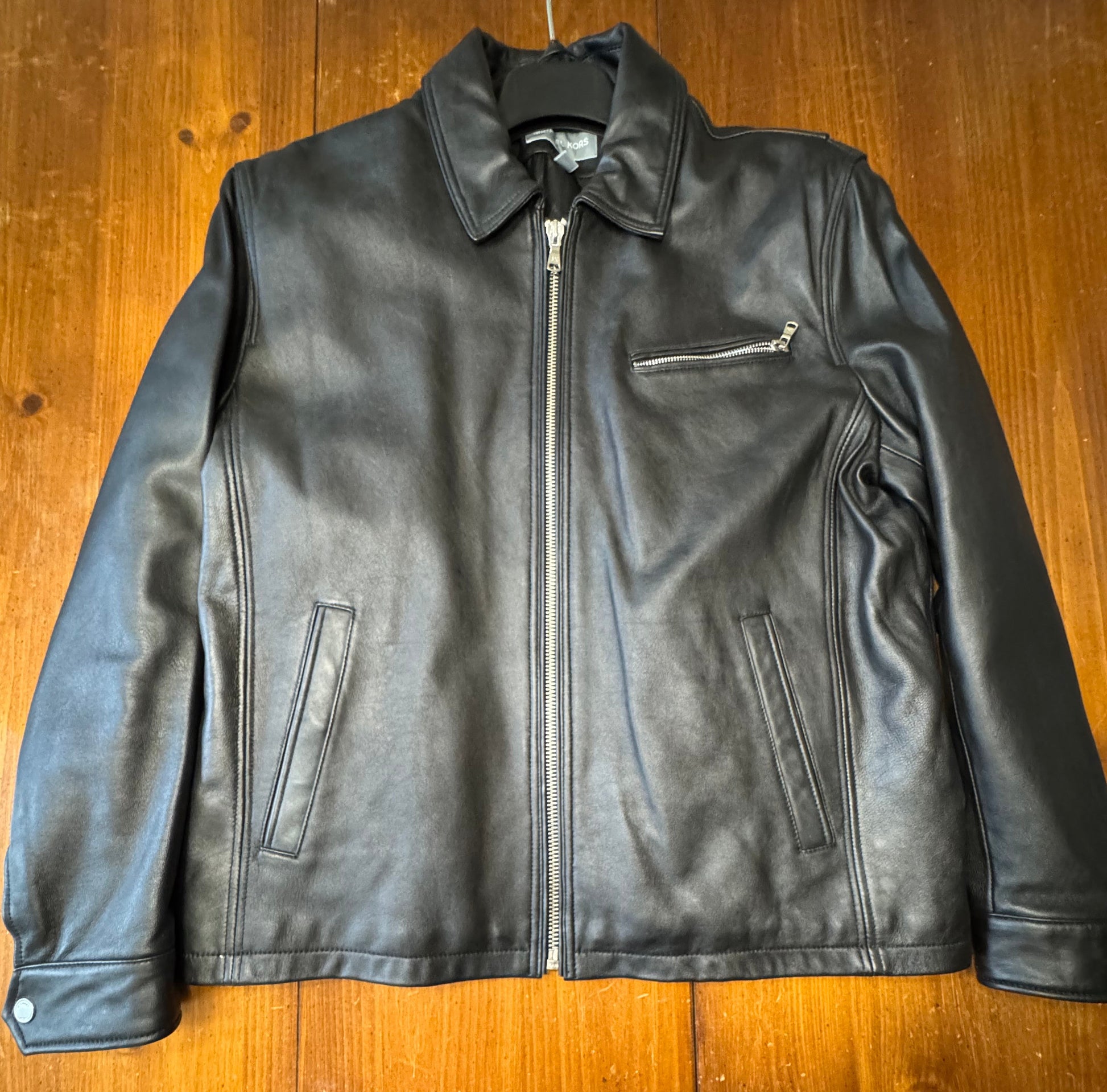 Michael Kors Men’s leather jacked size L