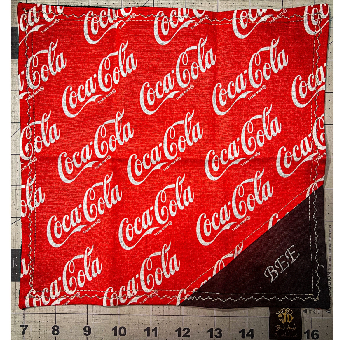 Soda pop cotton/microfiber edc hank (please read directions for embroidery options)