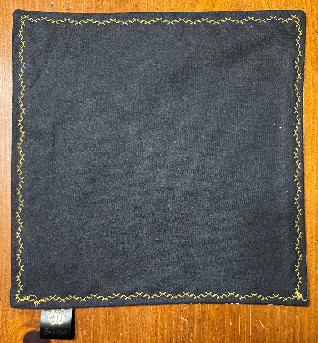 LB green and white striped denim/microsuede edc Hank