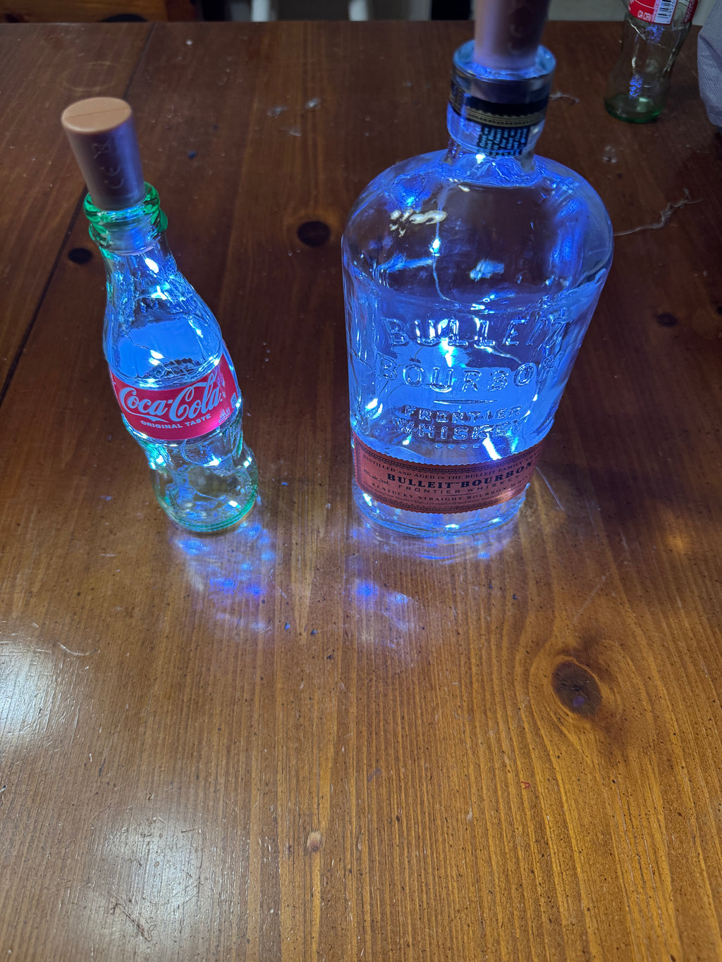 Glass bottle accent light (Soda or Bourbon)