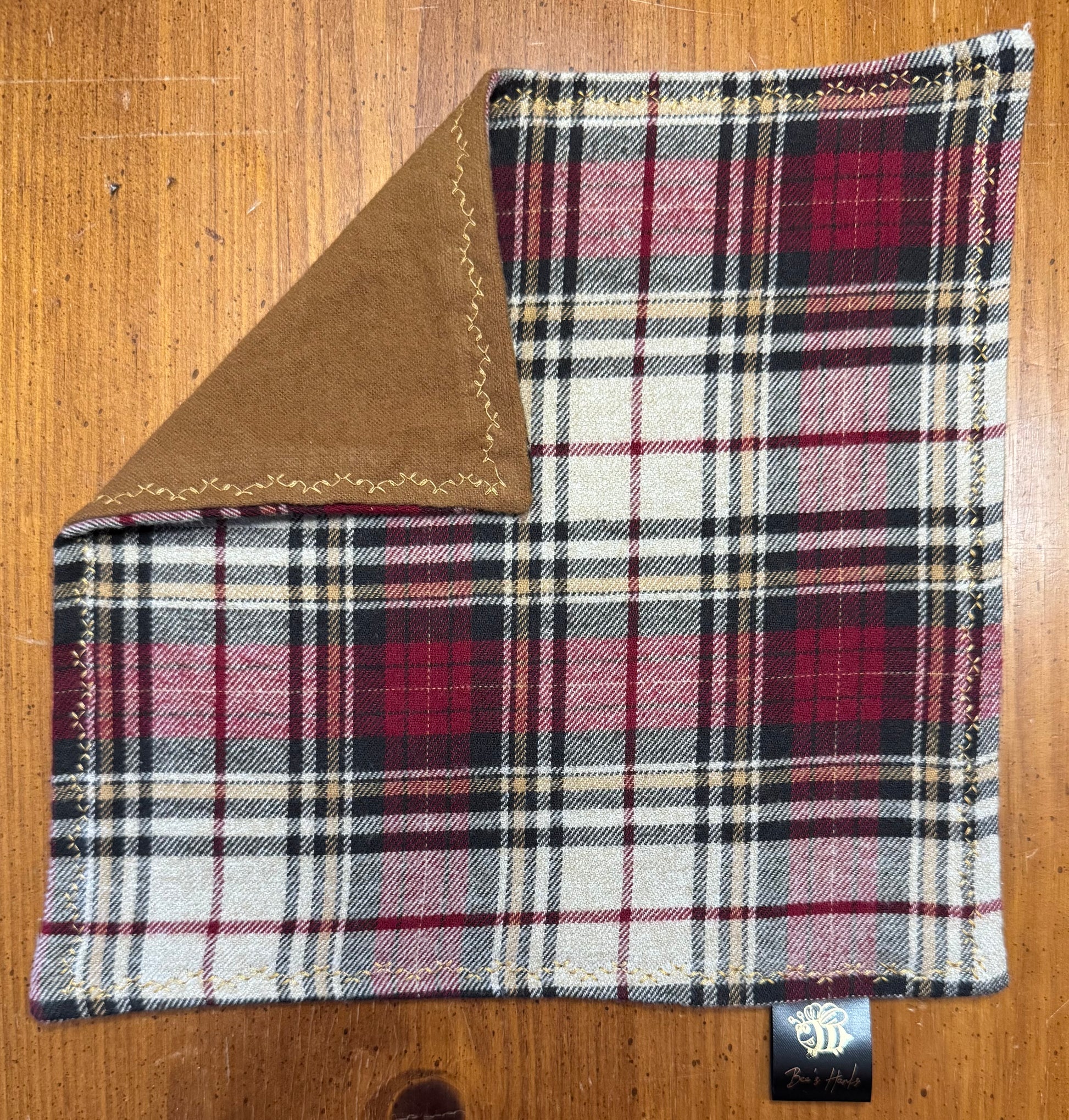 Assorted upcycled cotton flannel edc hank (Refer to the dropdown for availability)