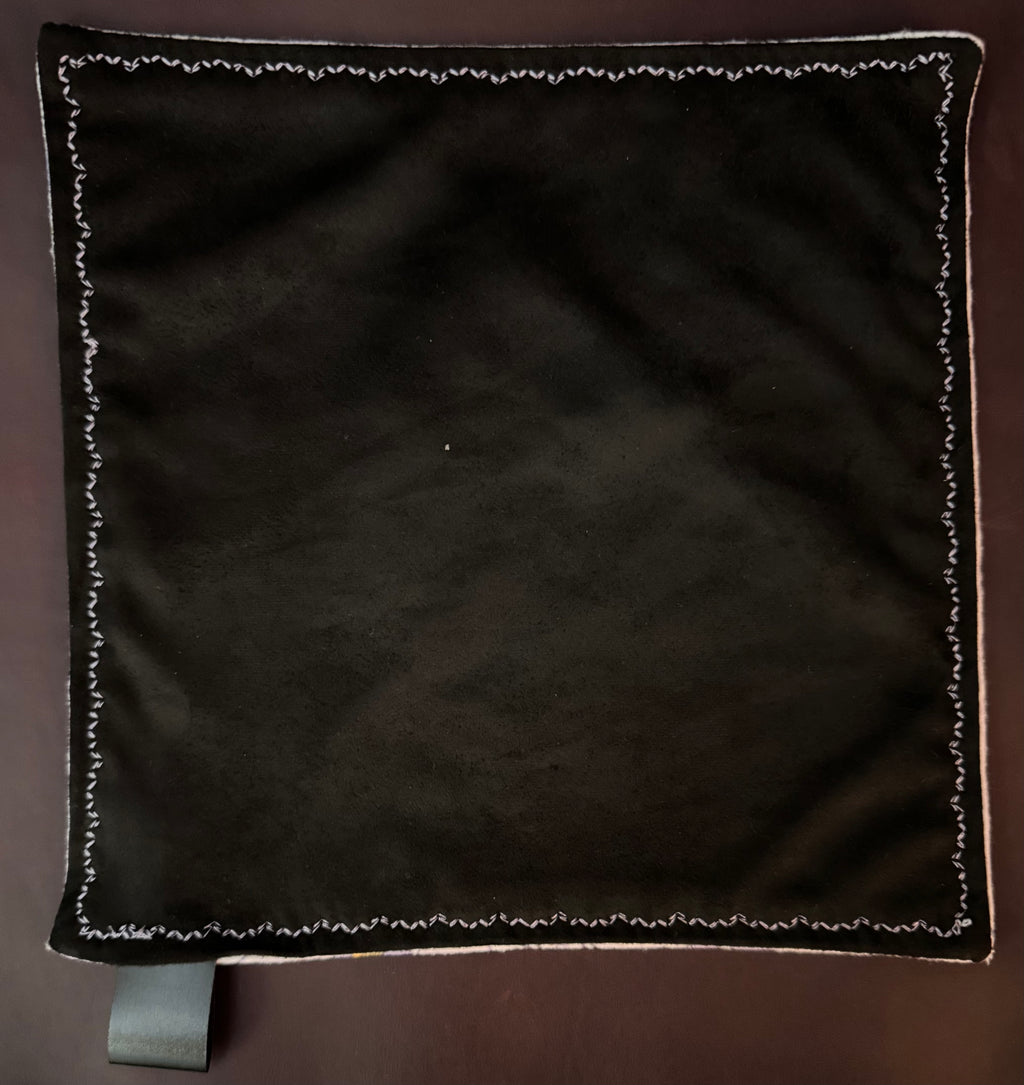 Don’t be salty v2 cotton flannel/microsuede edc Hank with glow thread