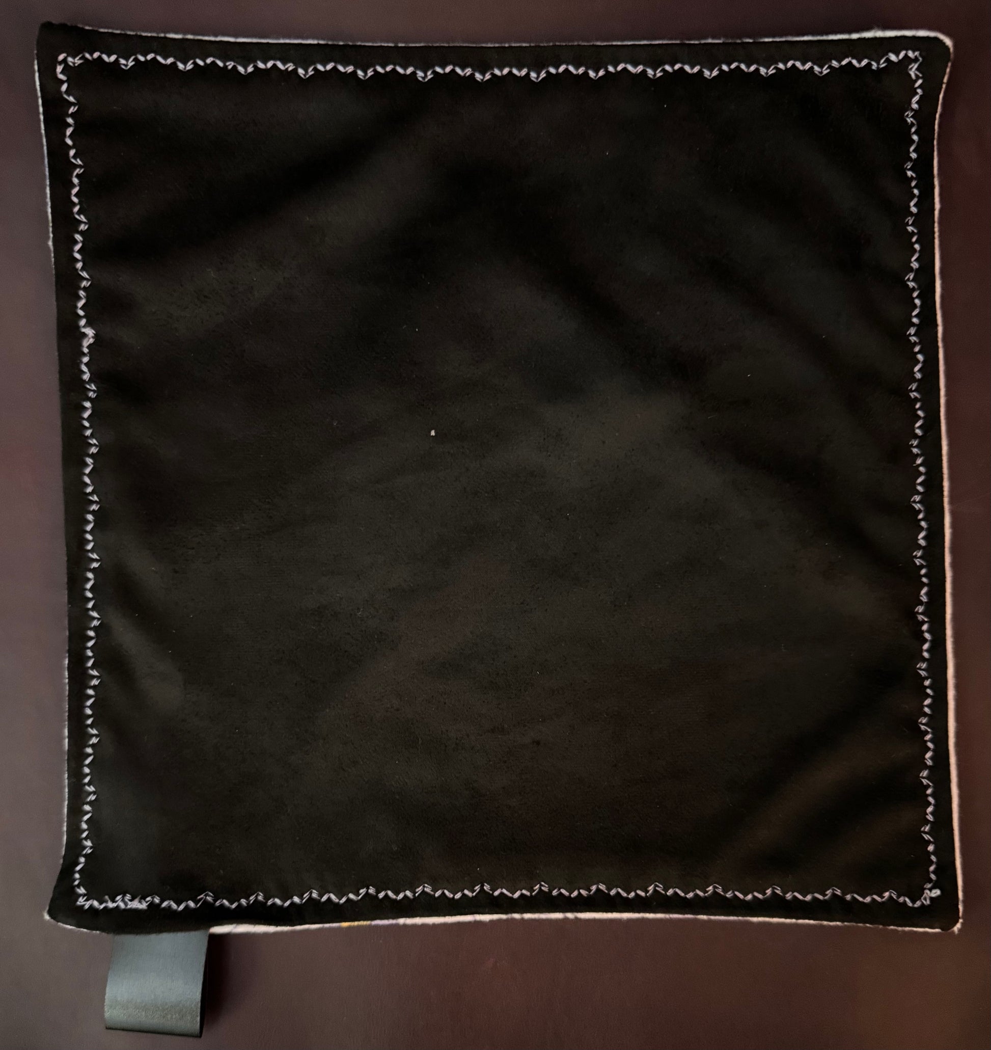 Don’t be salty v2 cotton flannel/microsuede edc Hank with glow thread