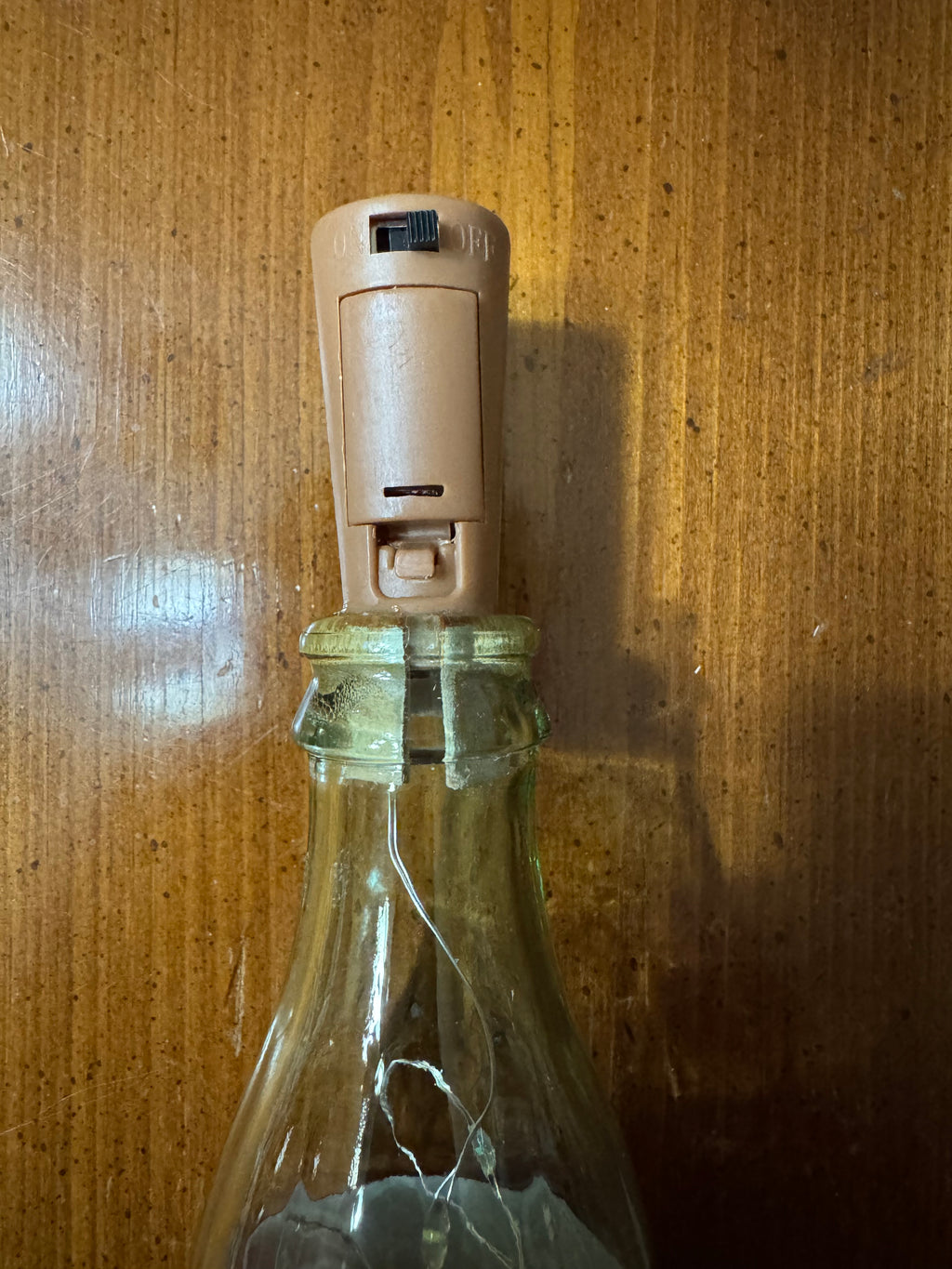 Glass bottle accent light (Soda or Bourbon)