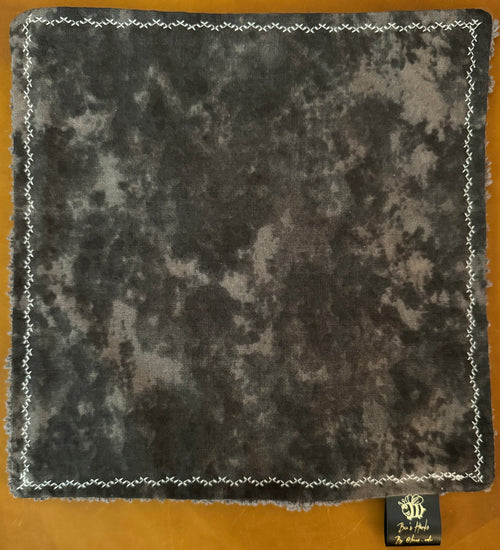 Acid washed black cotton/microfiber edc hank with glow thread