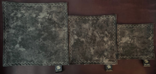 Acid washed black cotton/micrsuede edc hank with glow thread