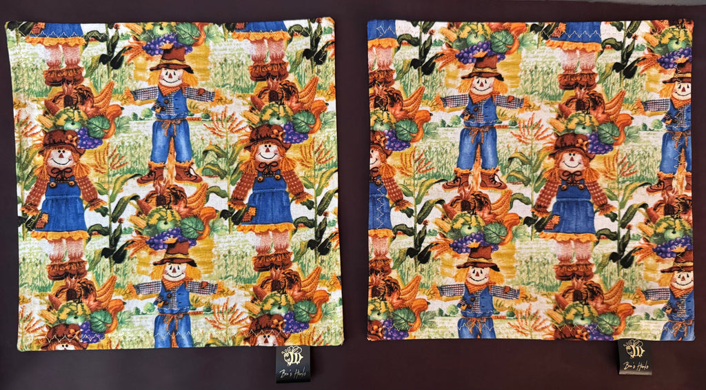 Scarecrow cotton edc hank with brown  microsuede backing