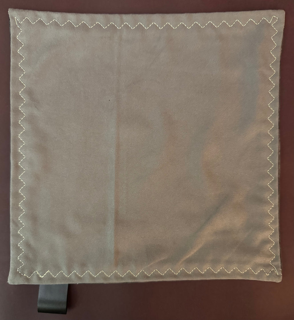 Acid washed black cotton/micrsuede edc hank with glow thread