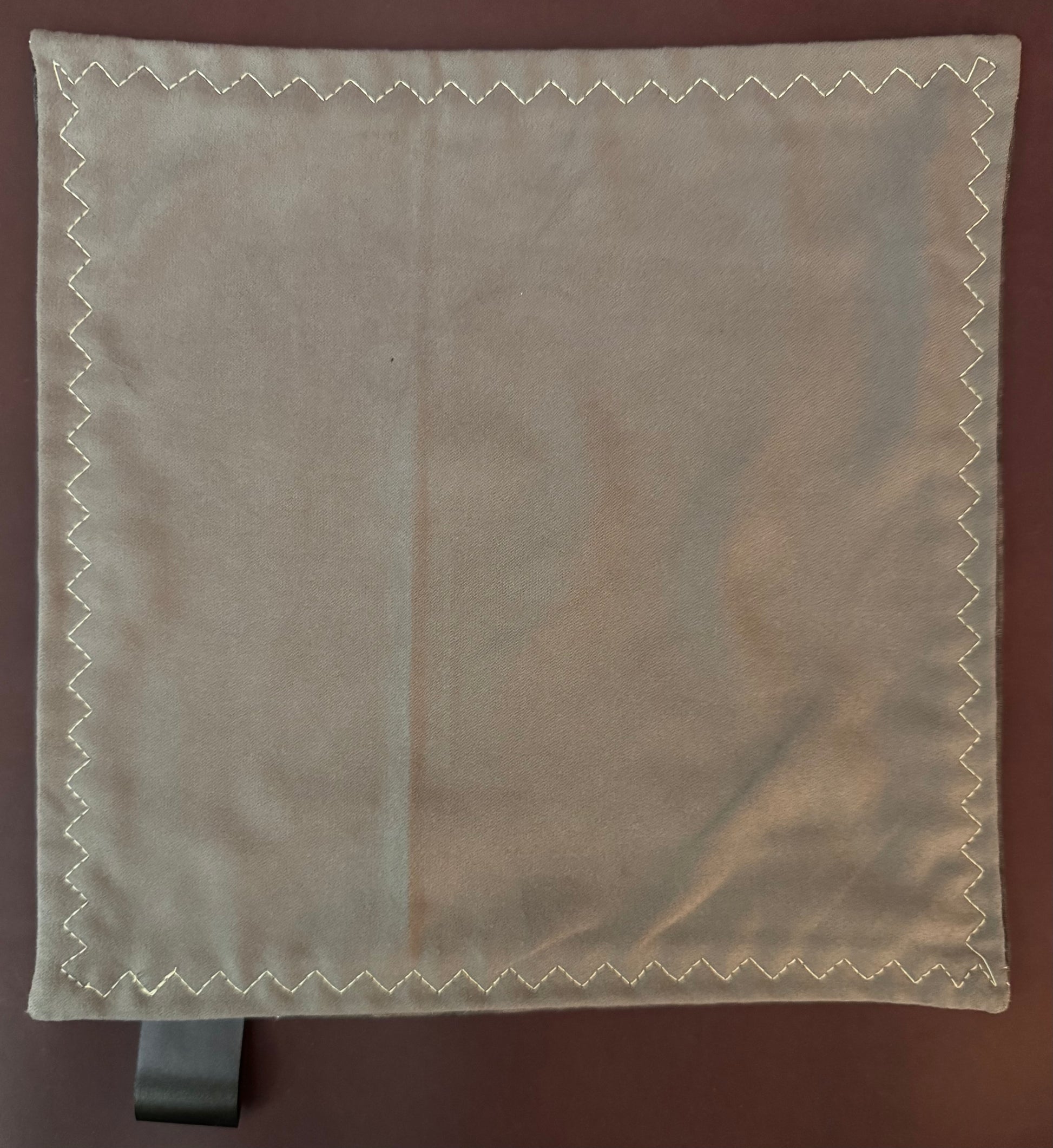 Acid washed black cotton/micrsuede edc hank with glow thread