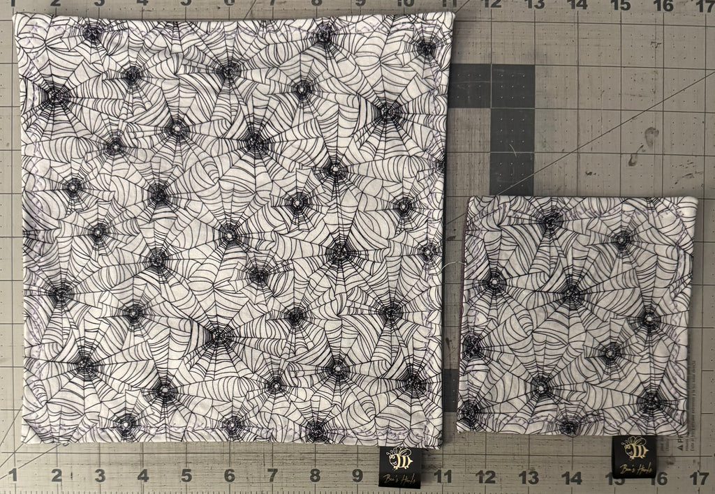 Spider webs v2 cotton/microfiber edc hank with glow thread.