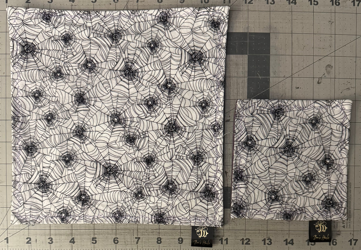 Spider webs v2 cotton/microfiber edc hank with glow thread.