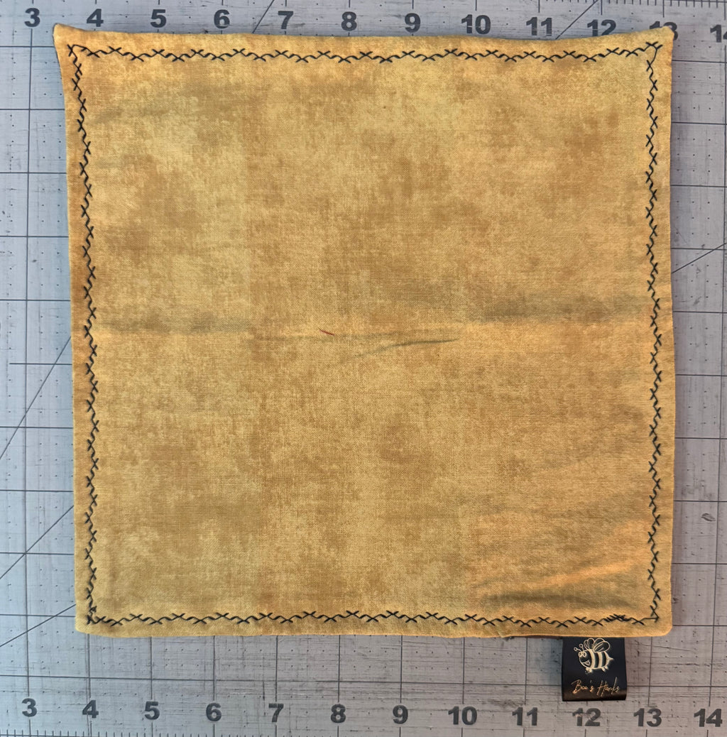 Acid washed yellow cotton/microsuede edc hank (Copy)