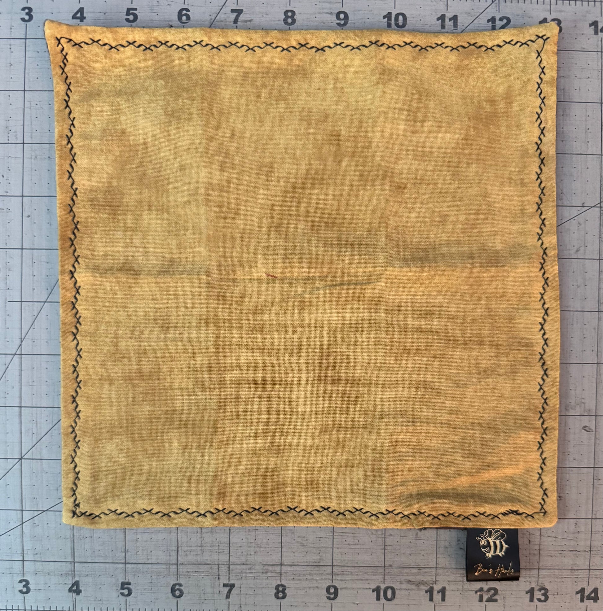 Acid washed yellow cotton/microsuede edc hank (Copy)
