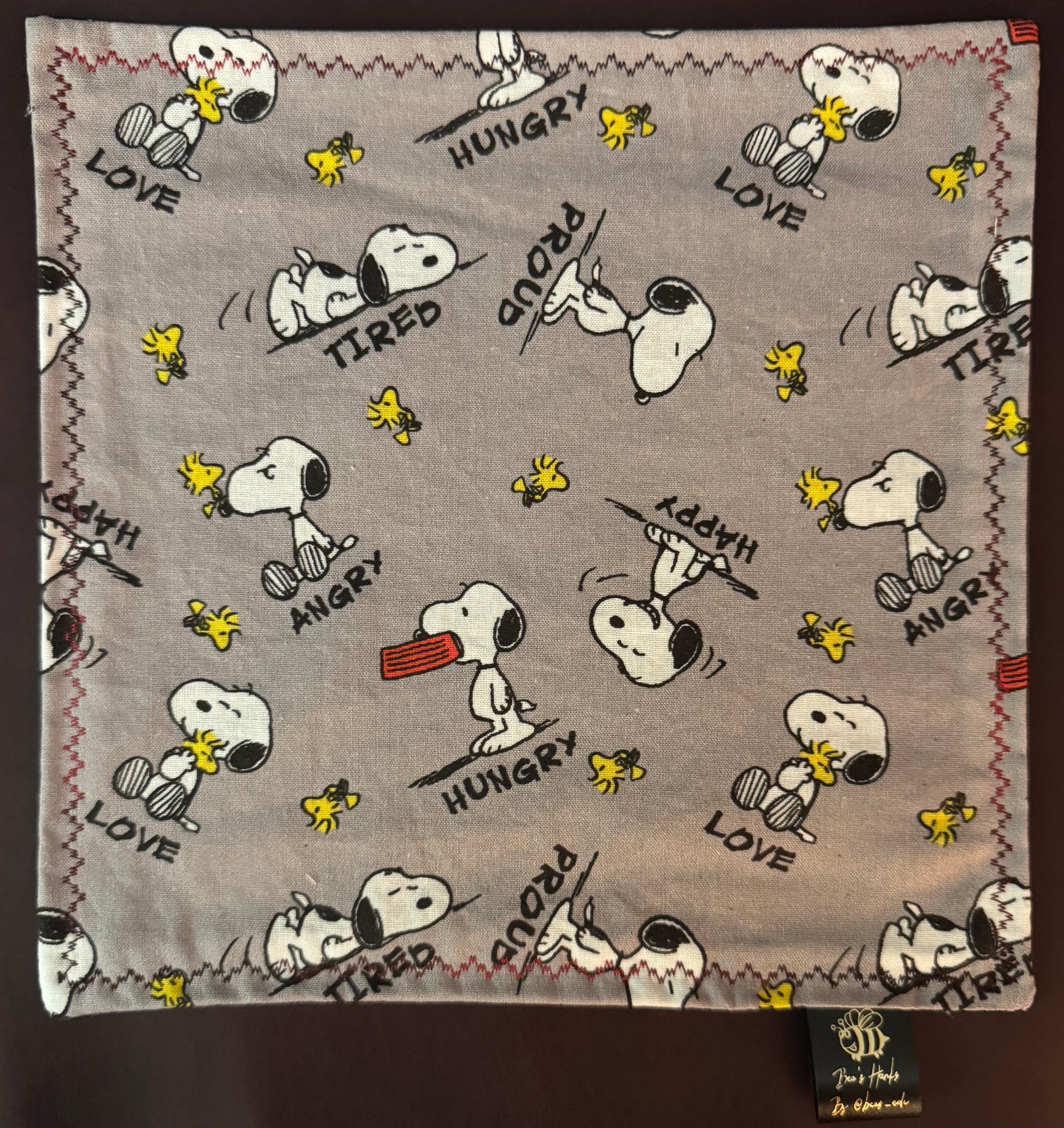 Sn00py emotions  edc hank with microsuede backing.