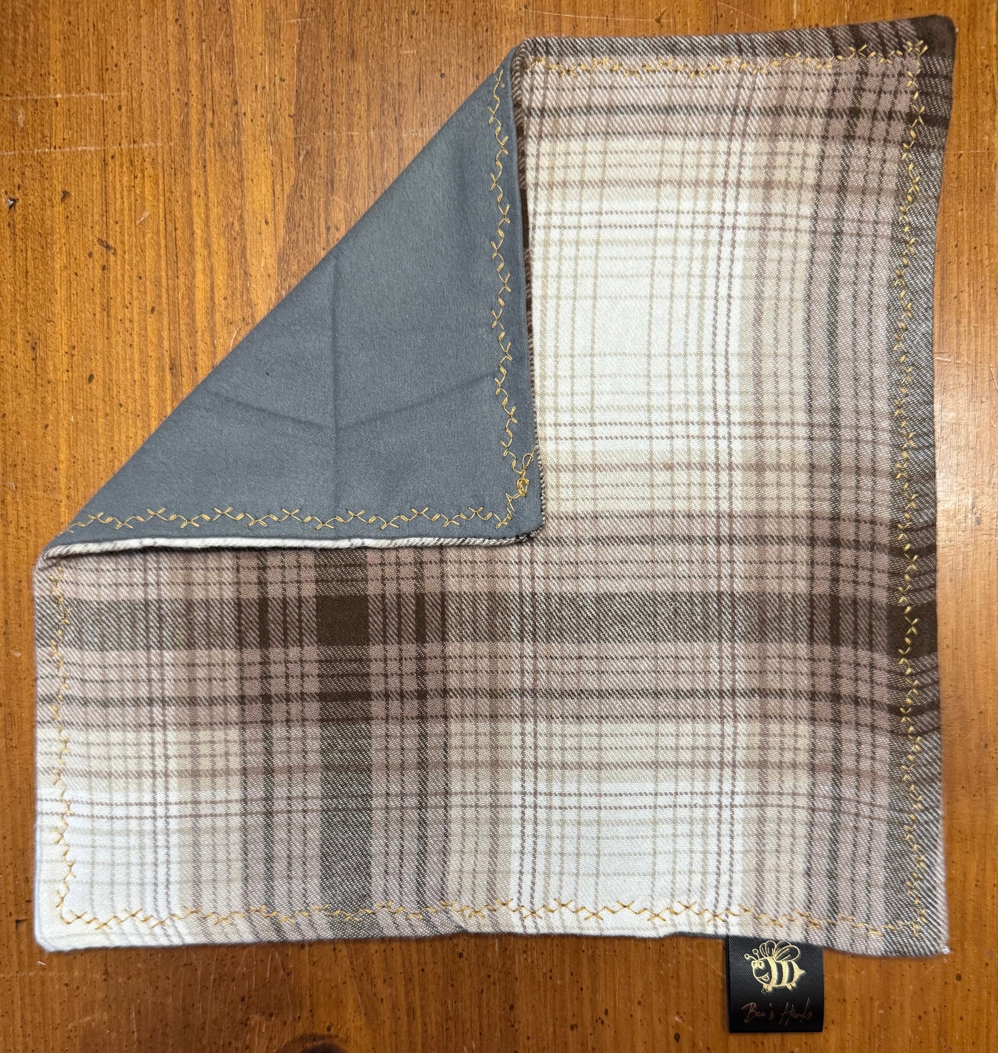 Assorted upcycled cotton flannel edc hank (Refer to the dropdown for availability)