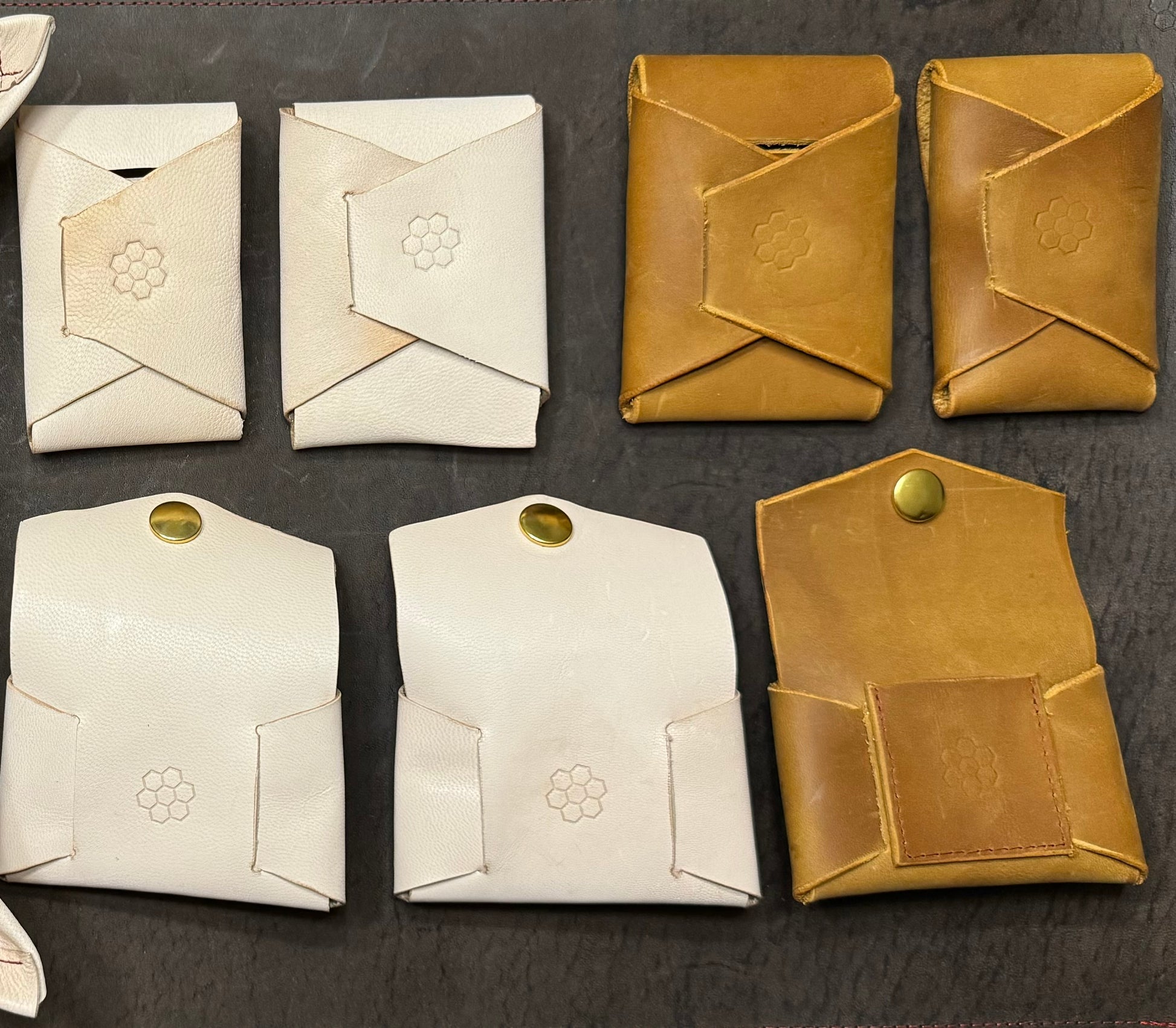Assorted leather card wallets