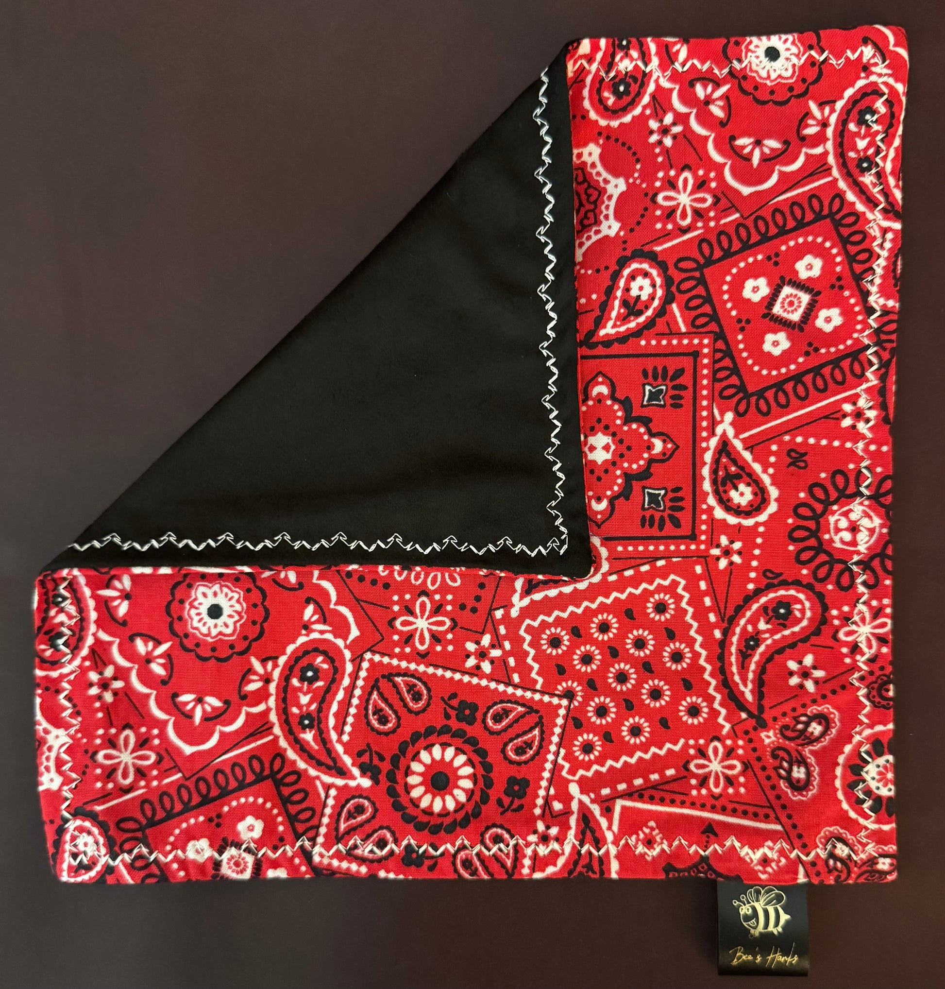 Red paisley edc hank