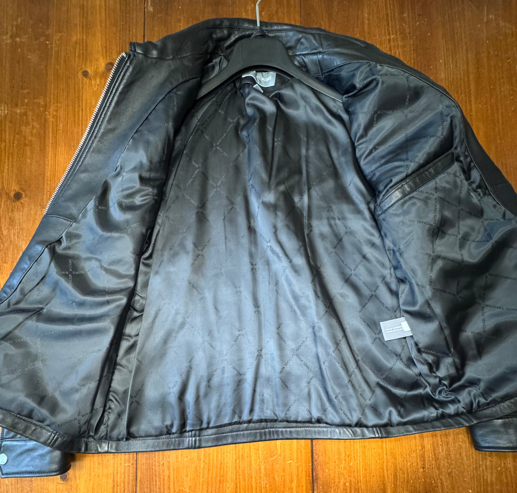 Michael Kors Men’s leather jacked size L