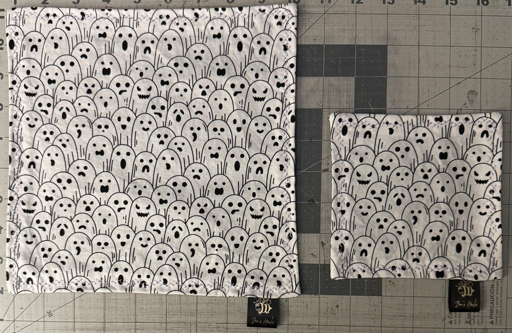 Ghost V1 edc hank with microsuede backing and glow thread