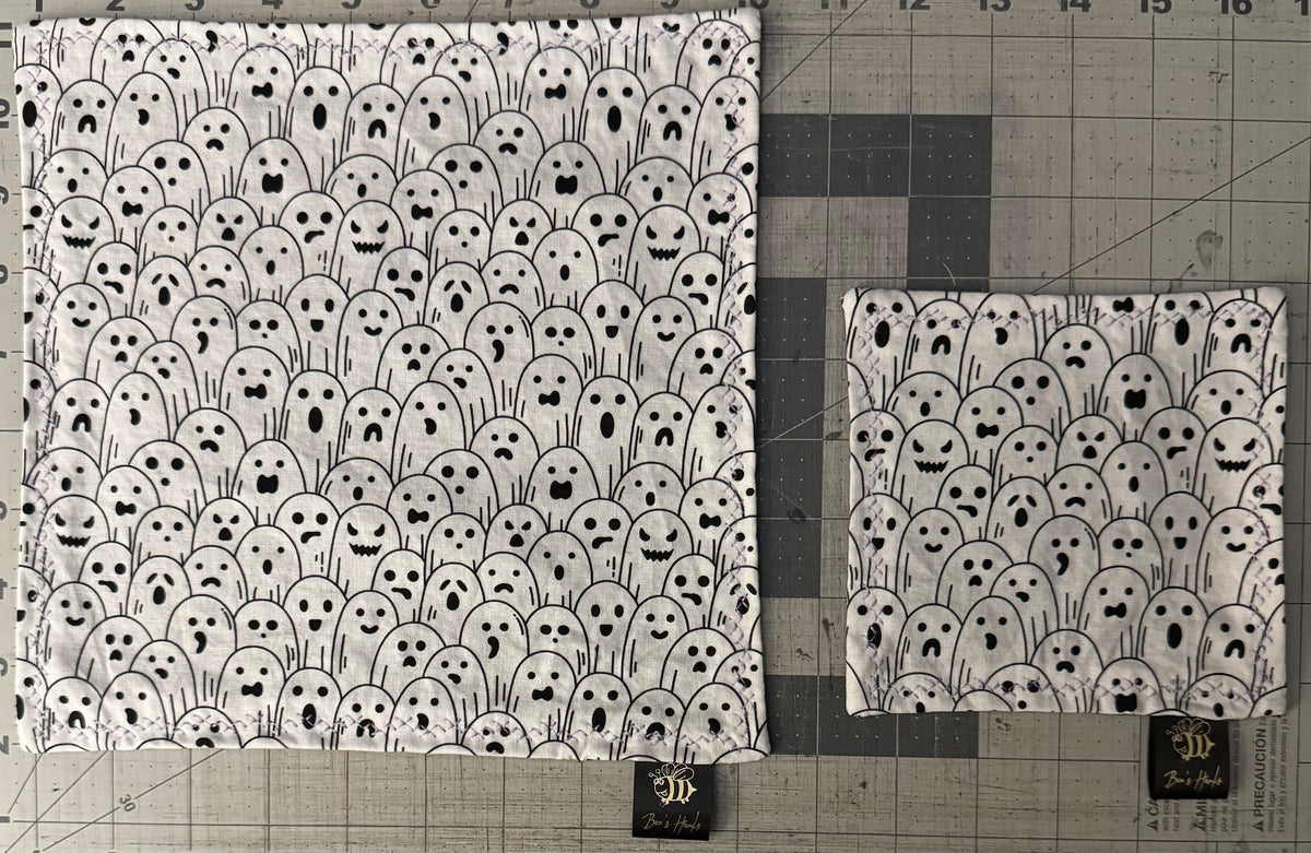 Ghost V1 edc hank with microsuede backing and glow thread