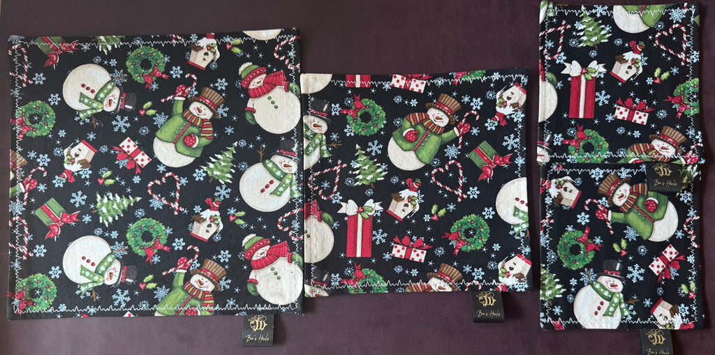 Snowman ⛄️ v3 edc hank with brown microsuede backing