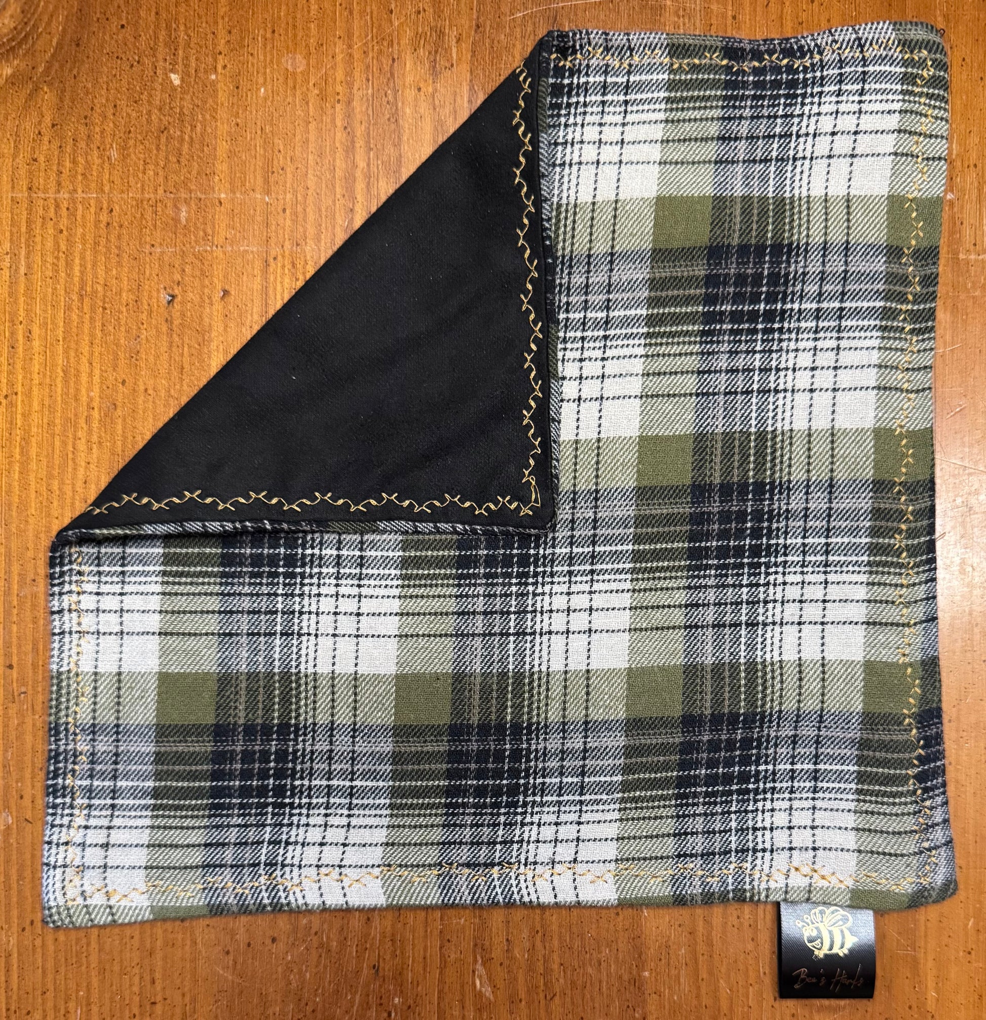 Assorted upcycled cotton flannel edc hank (Refer to the dropdown for availability)