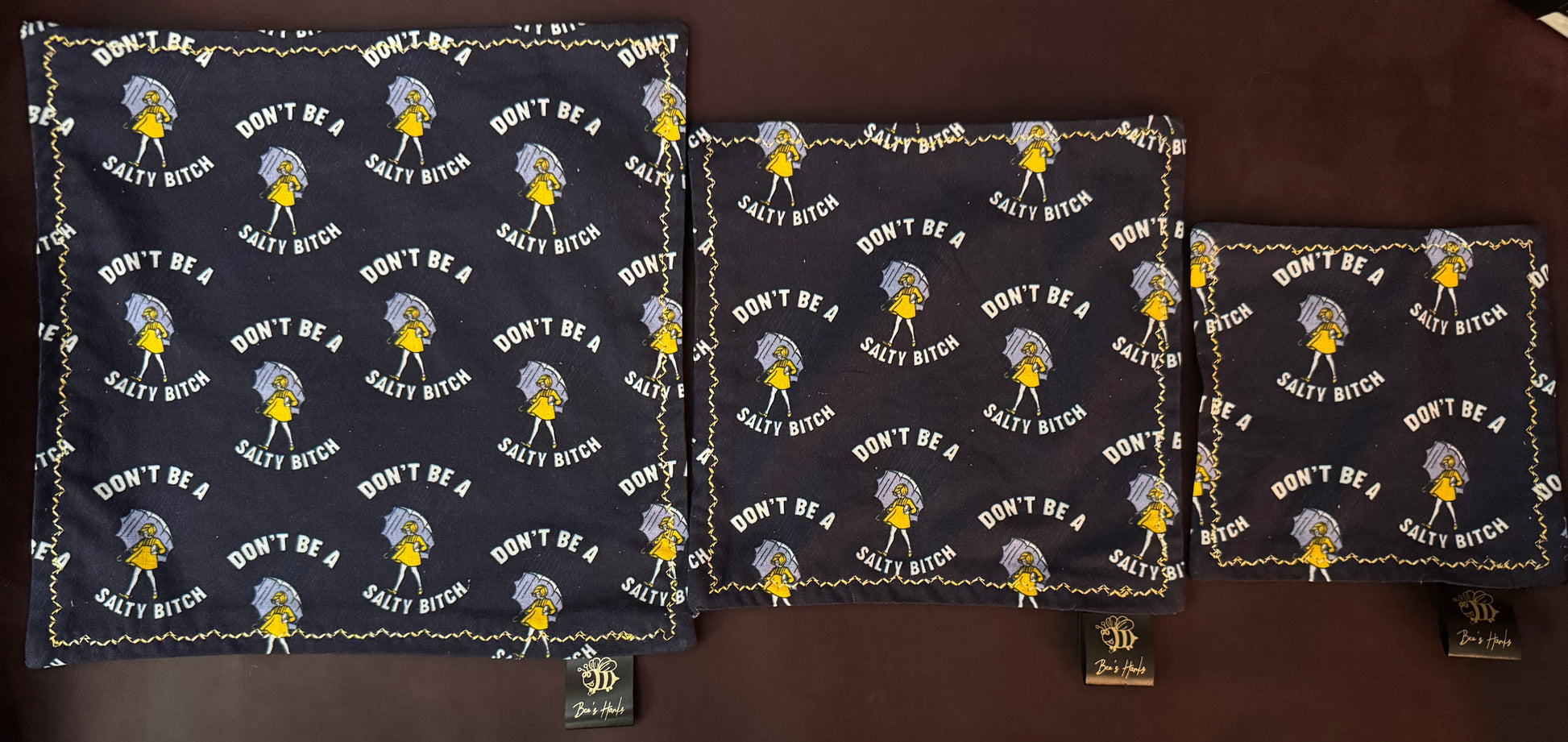 Don’t be a salty bitch cotton/microsuede edc Hank