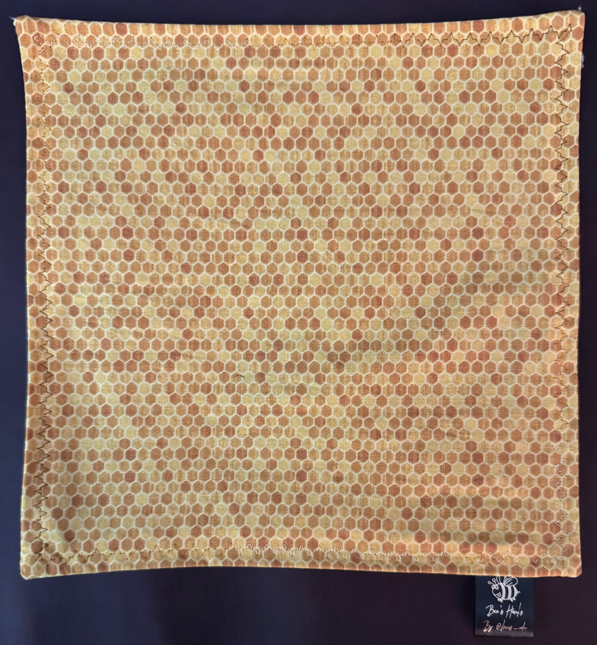 Honeycomb v2 cotton/microfiber edc Hank with brown backing