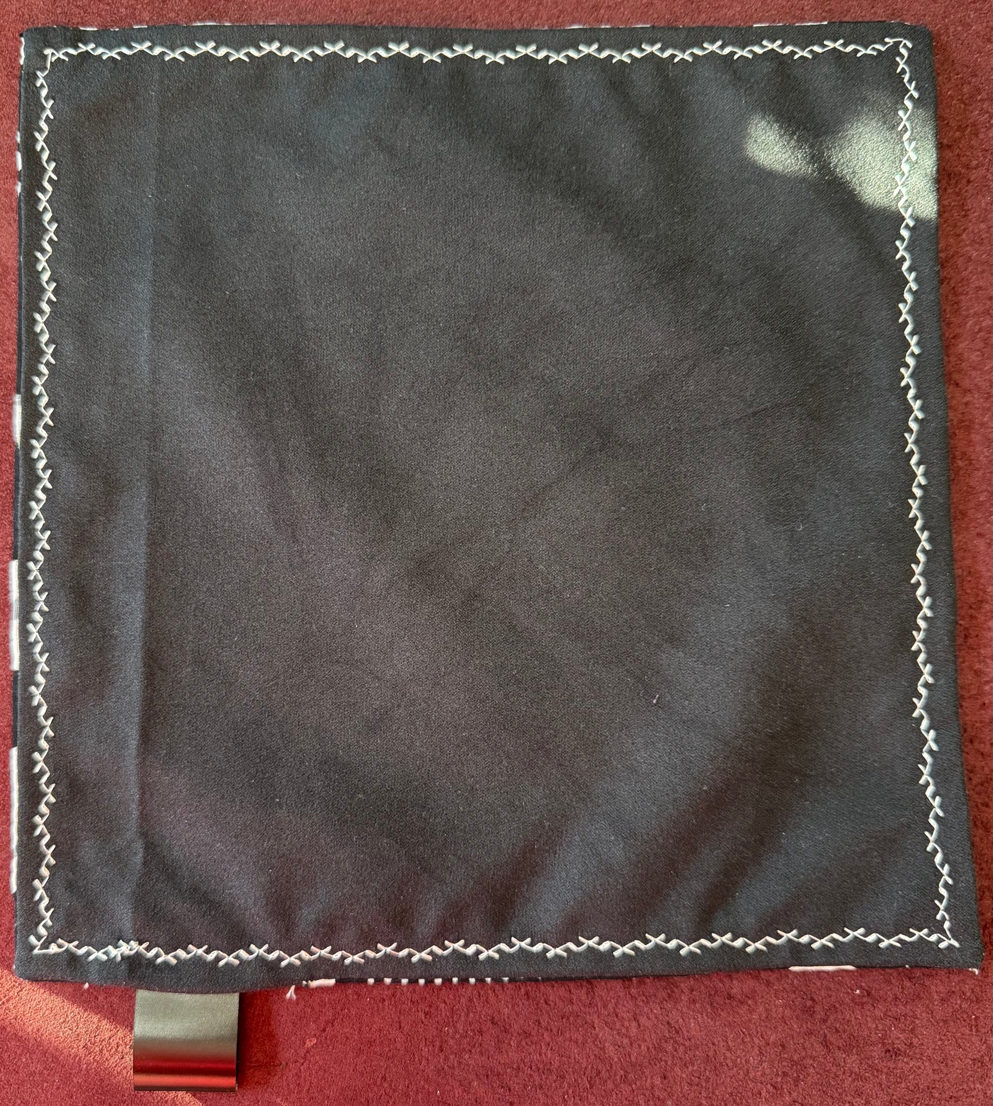 Bandanna skulls edc hank with black microsuede backing