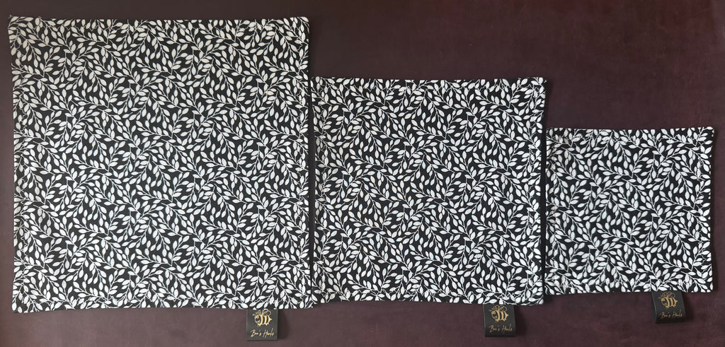 Ficus cotton edc hank with black microsuede backing