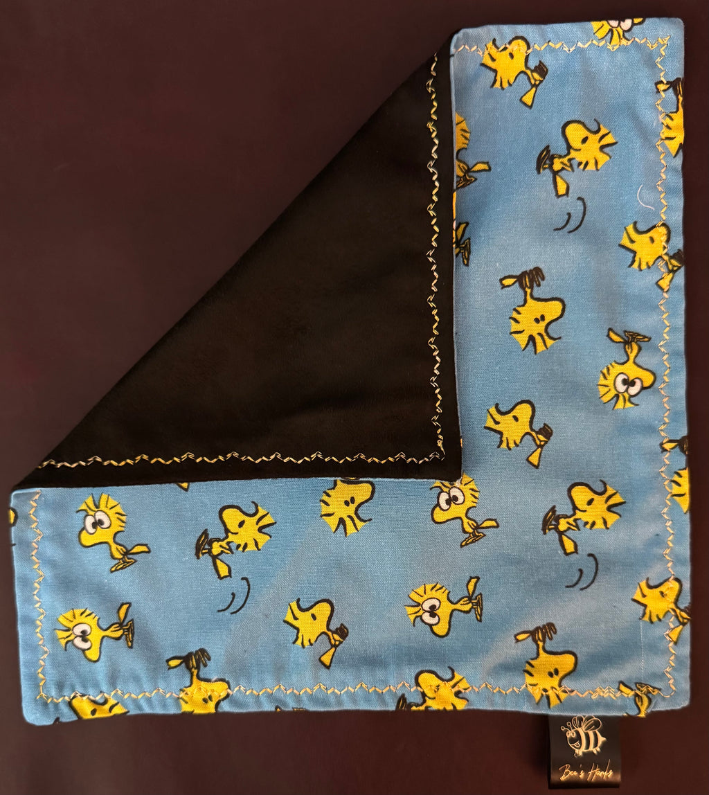 Woodstock edc hank with microsuede backing.