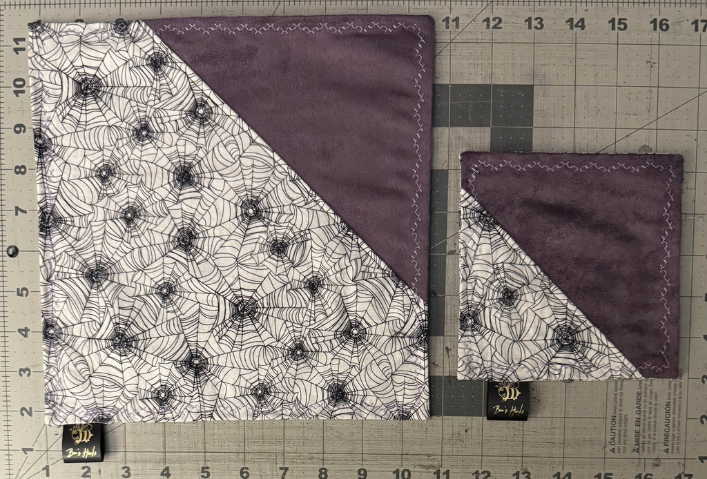 Spider webs v2 cotton/microfiber edc hank with glow thread.