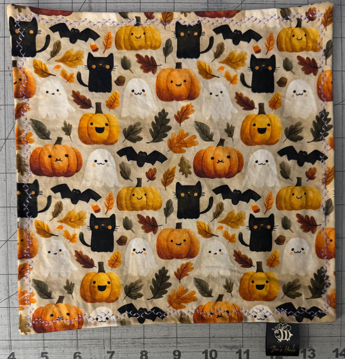 Happy 😃 Halloween 👻 edc hank with microsuede backing and glow thread