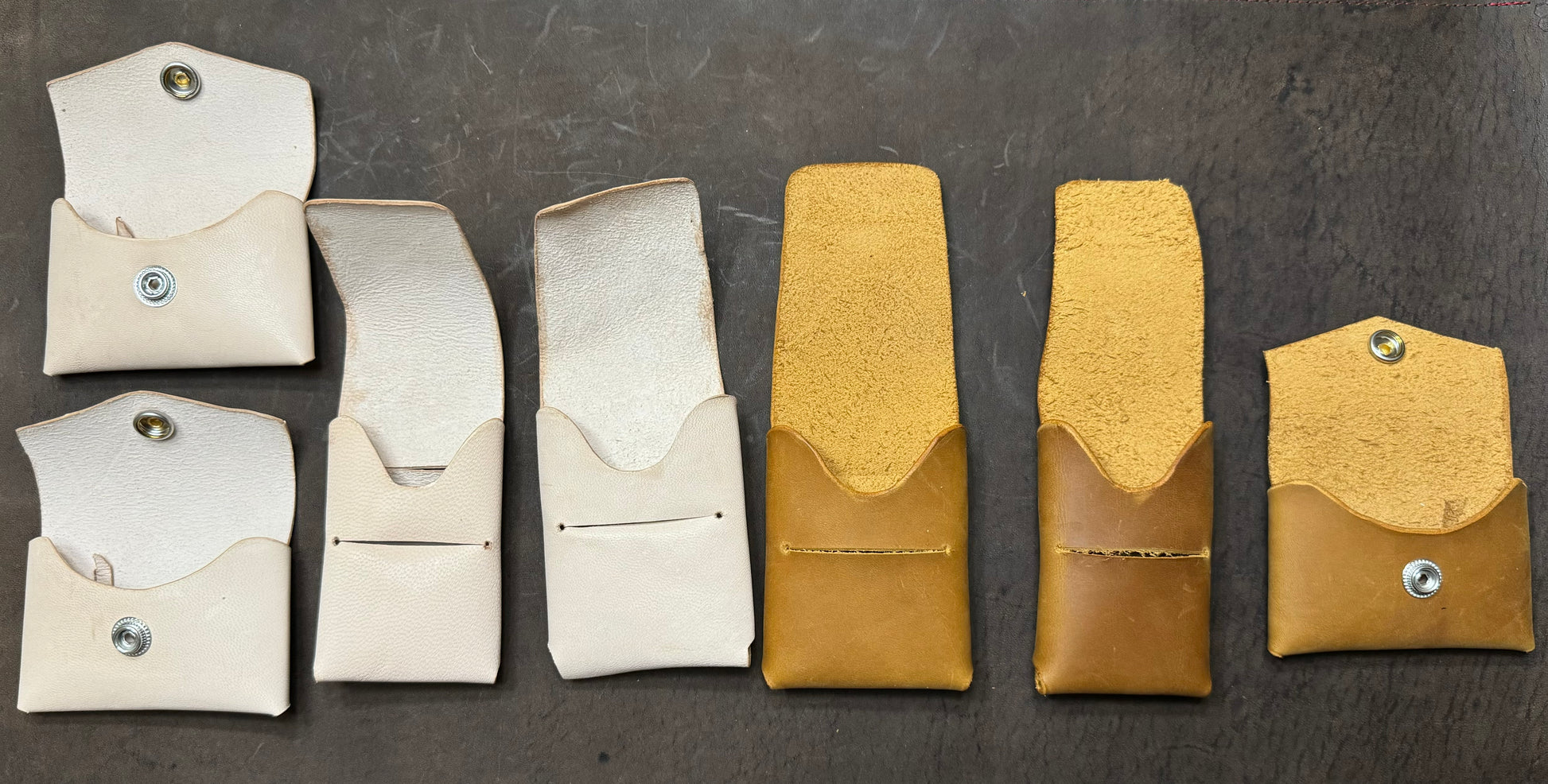 Assorted leather card wallets