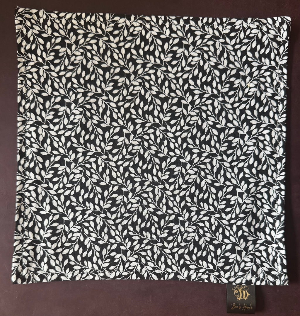 Ficus cotton edc hank with black microsuede backing