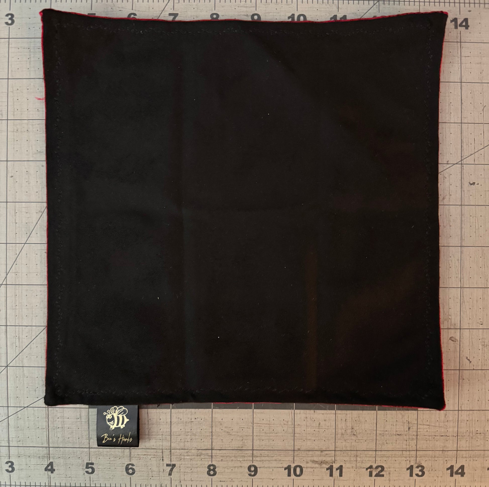 Acid washed red cotton/microsuede edc hank