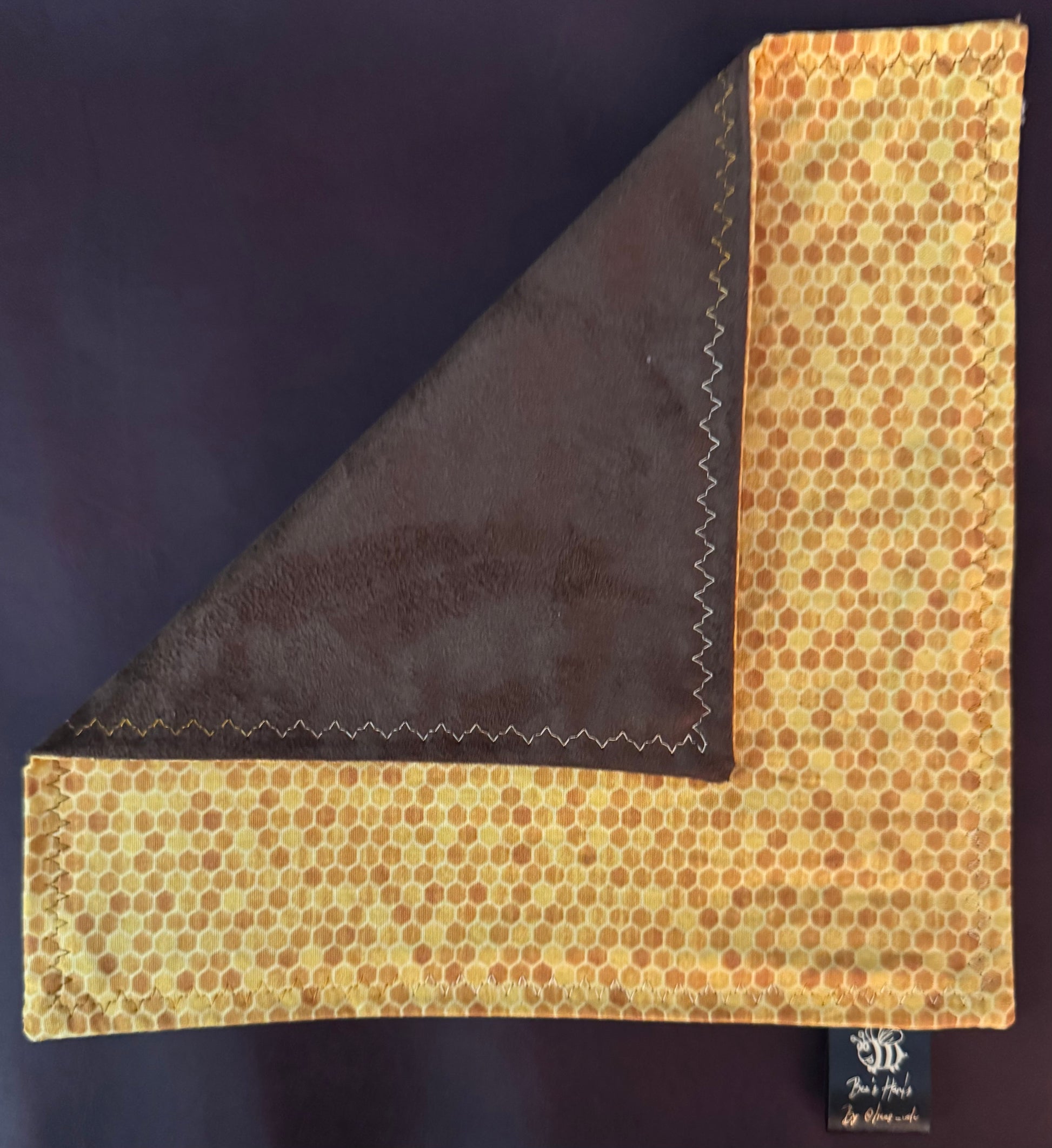 Honeycomb v2 cotton/microfiber edc Hank with brown backing