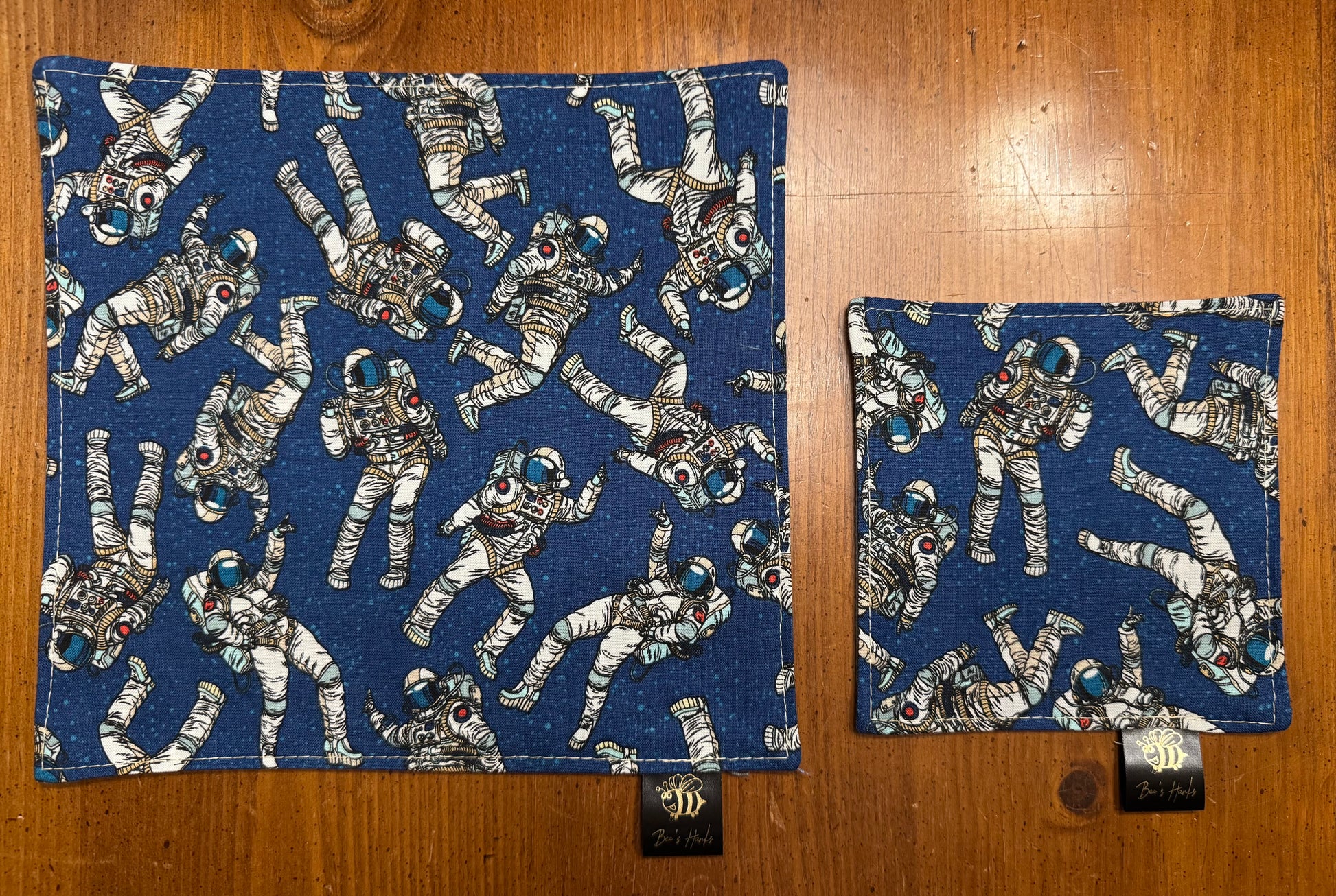 Blue astronaut cotton/microfiber edc hank