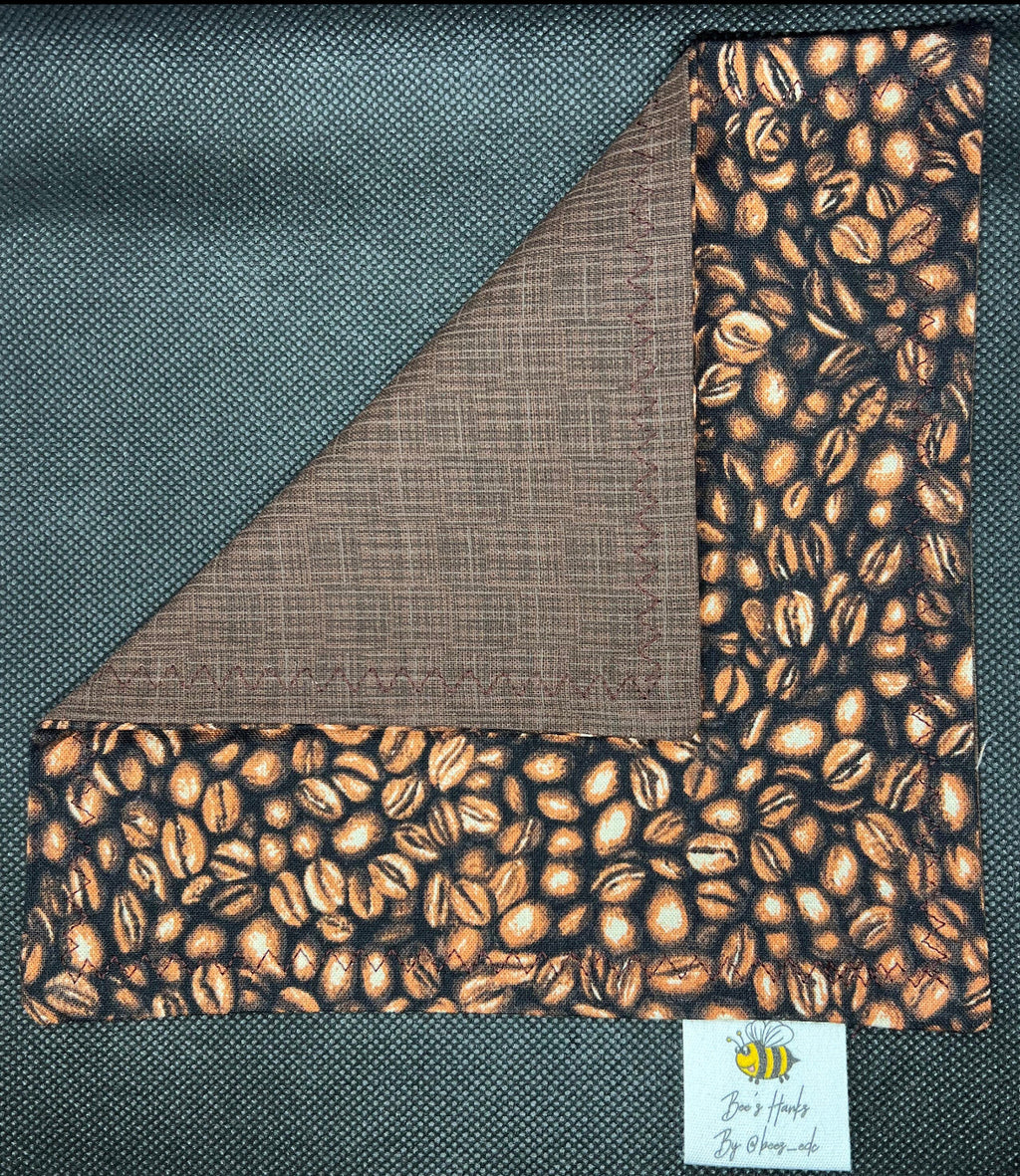 Roasted coffee bean cotton/microsuede edc Hank