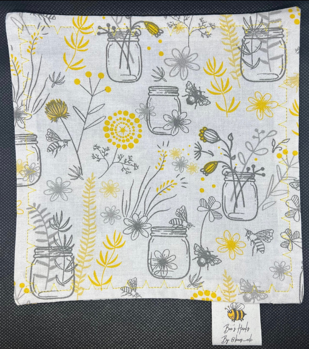 Bees and flowers cotton edc hank