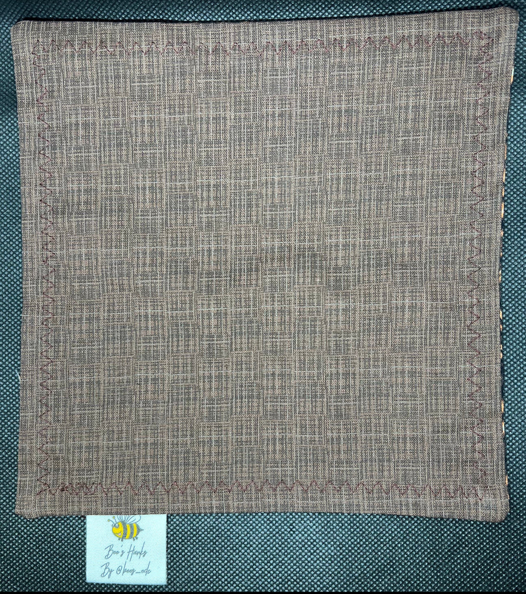 Roasted coffee bean cotton/microsuede edc Hank