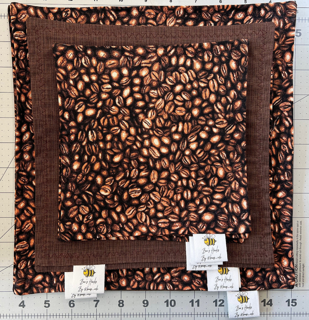 Roasted coffee bean cotton/microsuede edc Hank